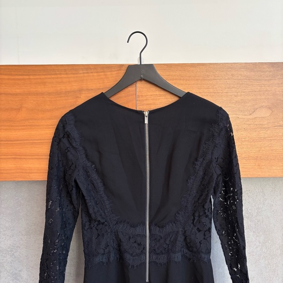 NWT DIANE VON FURSTENBERG Lace India Dress In Black, Size 4 - Picture 10 of 14